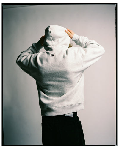 Zip Hoodie Grey Melange