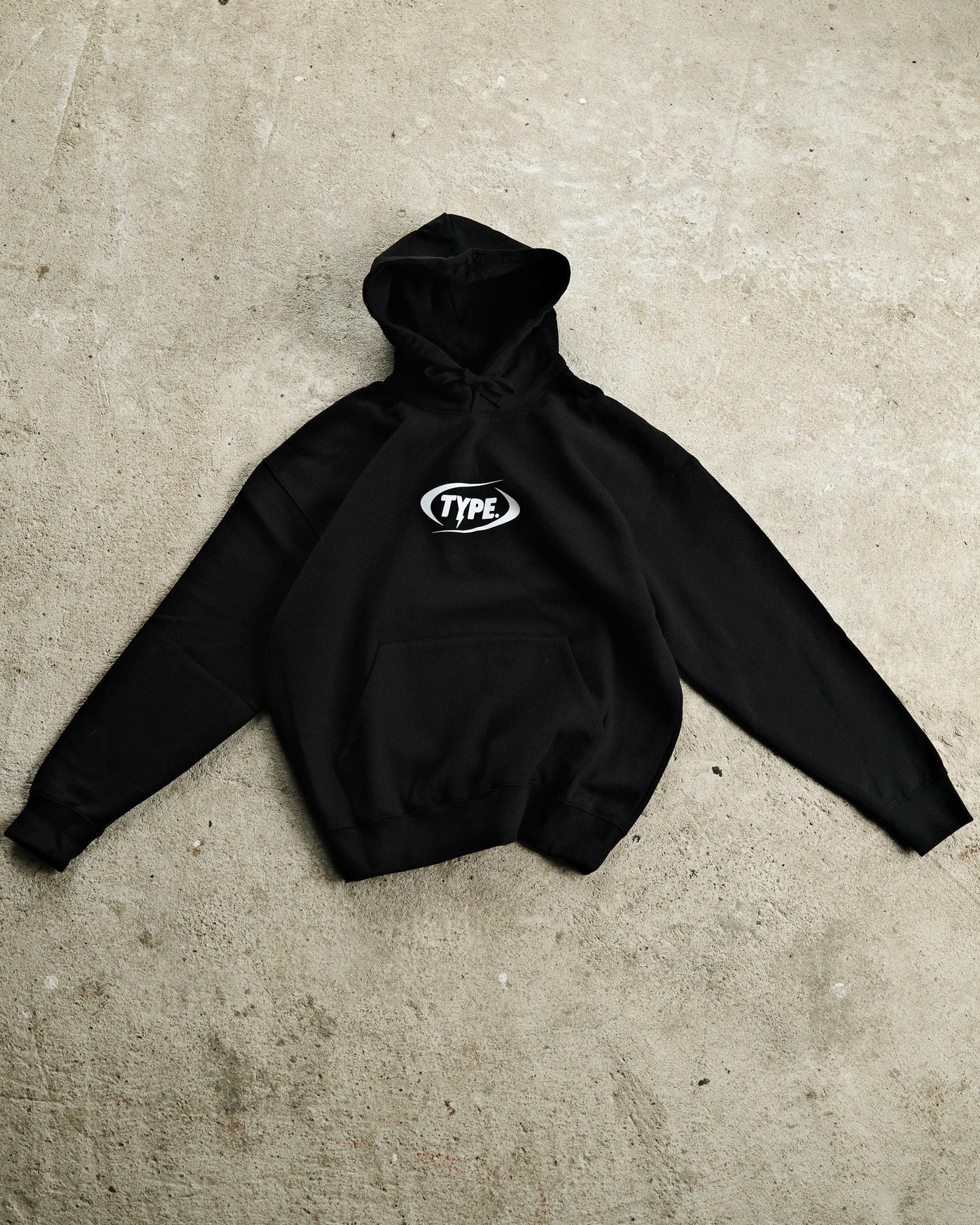 Black Type Hoodie