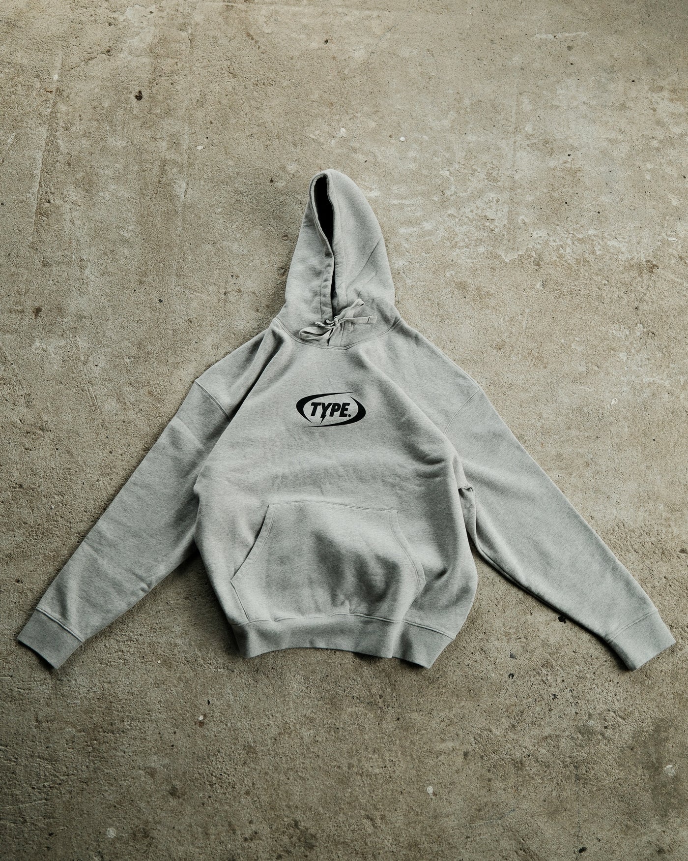 Grey Type Hoodie