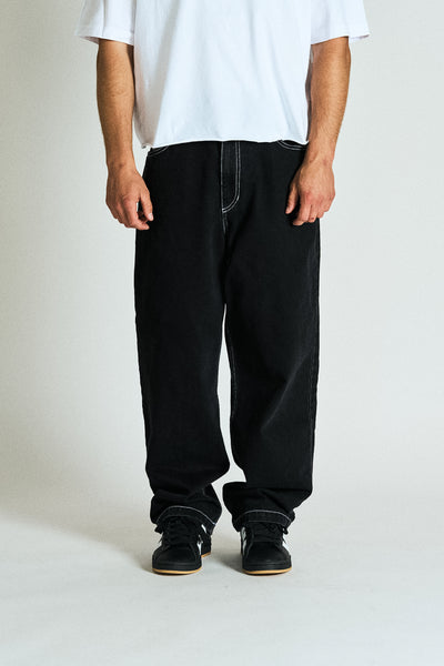 Black Jeans - contrast Stitch