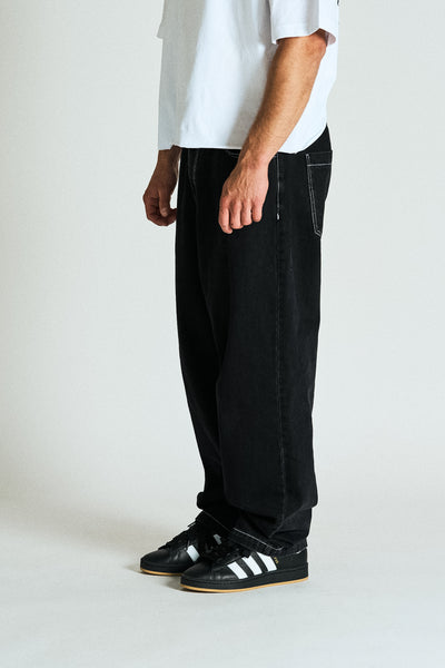Black Jeans - contrast Stitch