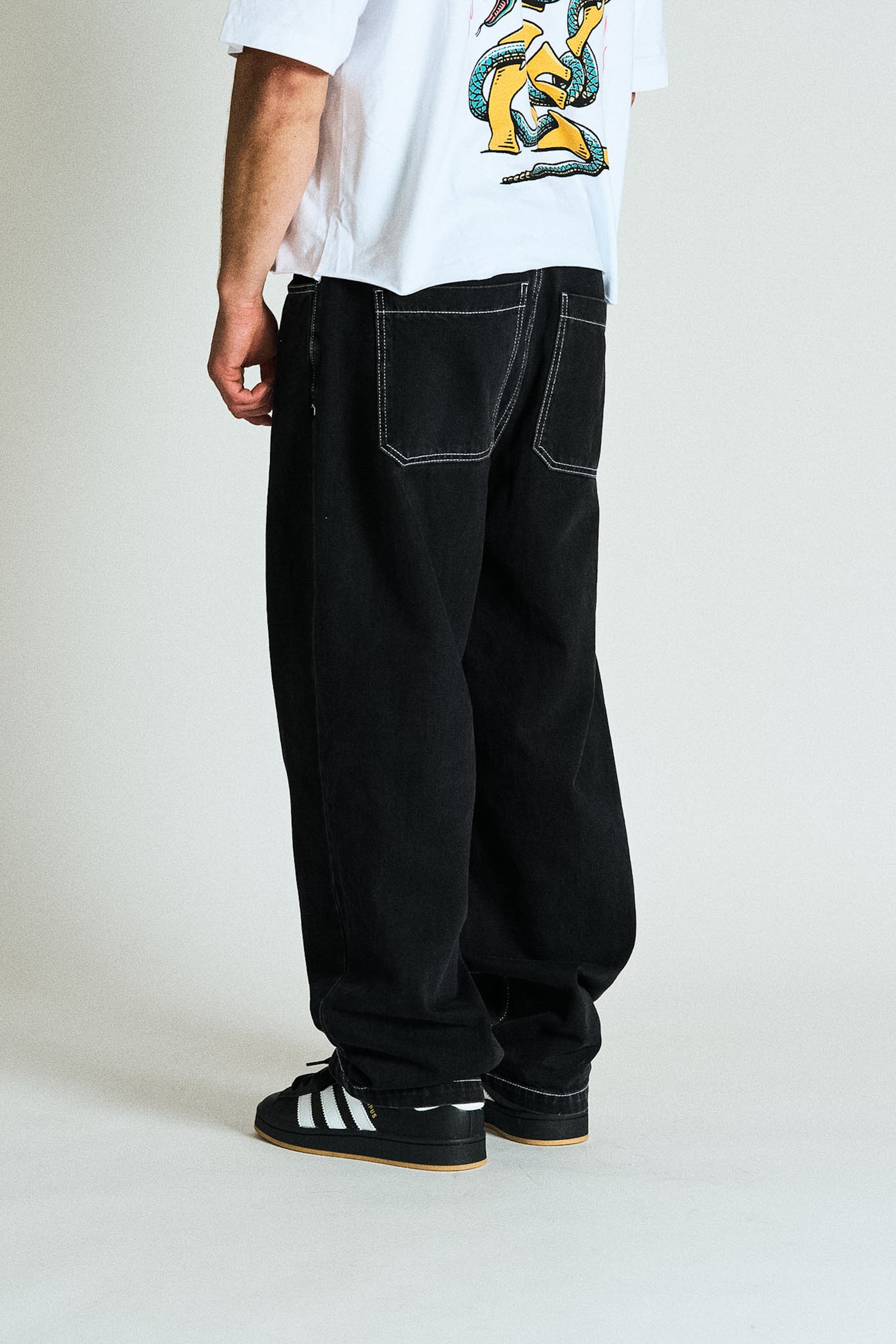 Black Jeans - contrast Stitch
