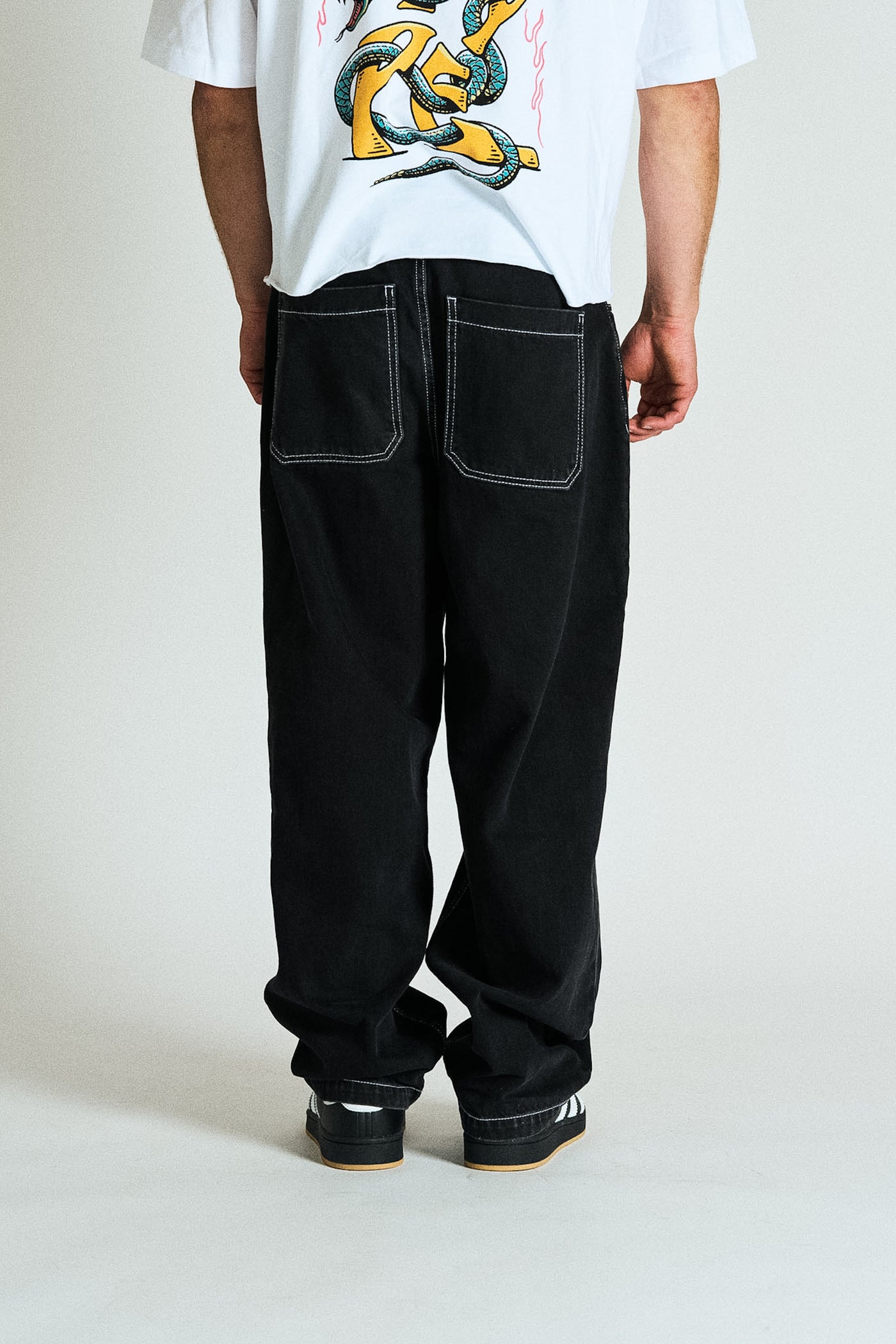 Black Jeans - contrast Stitch