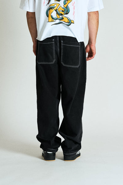 Black Jeans - contrast Stitch