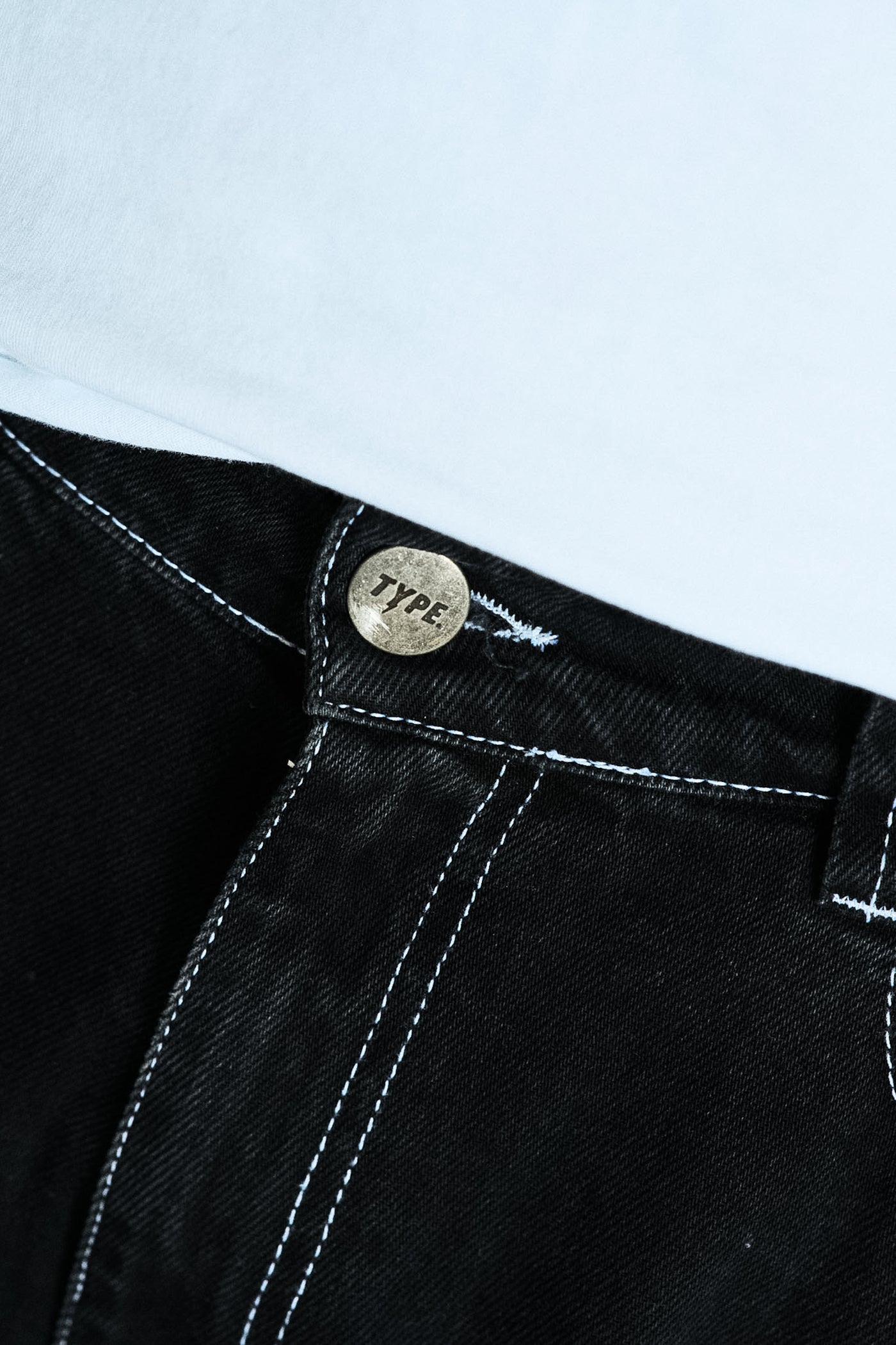 Black Jeans - contrast Stitch