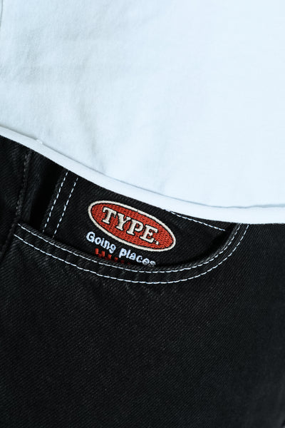 Black Jeans - contrast Stitch