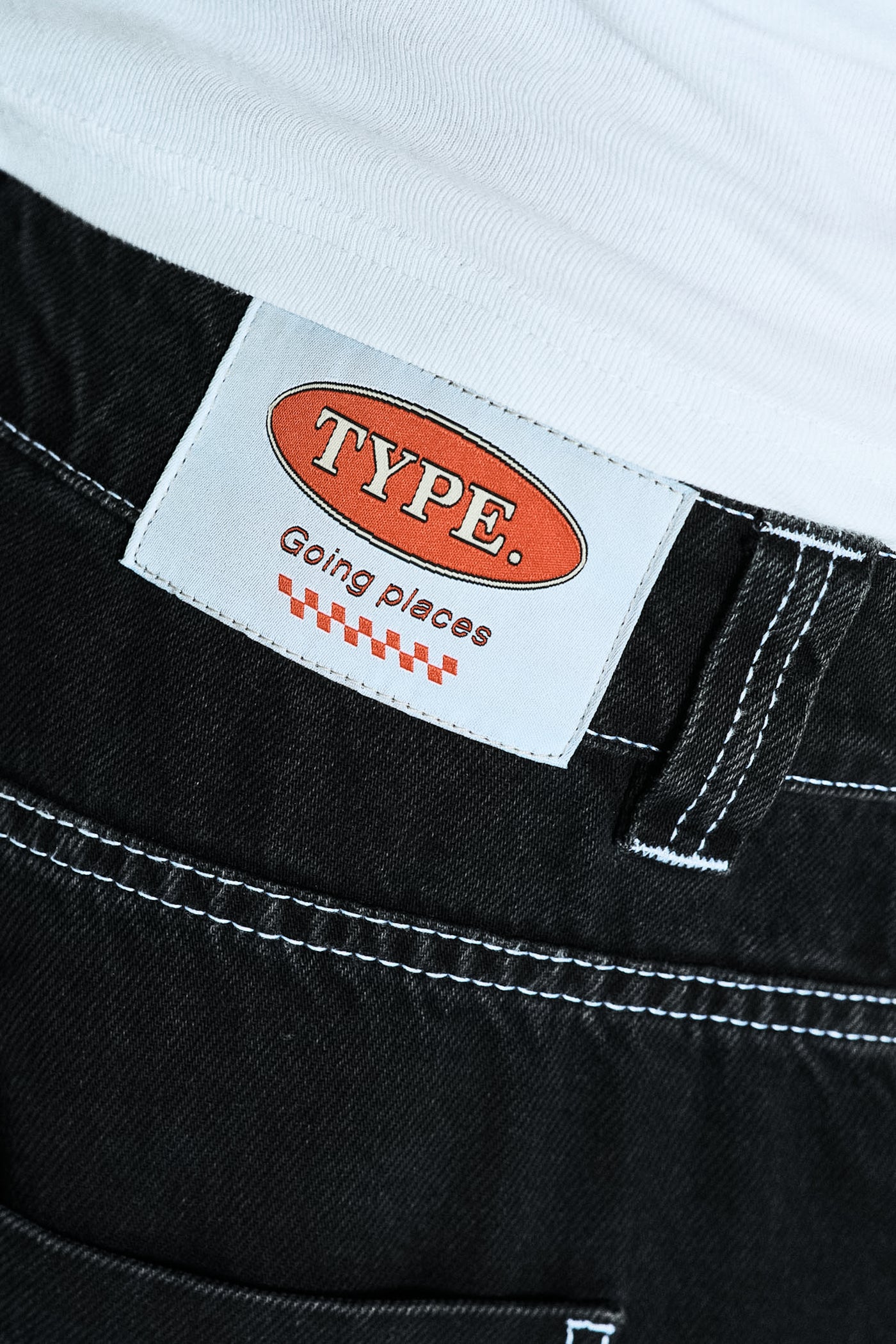 Black Jeans - contrast Stitch