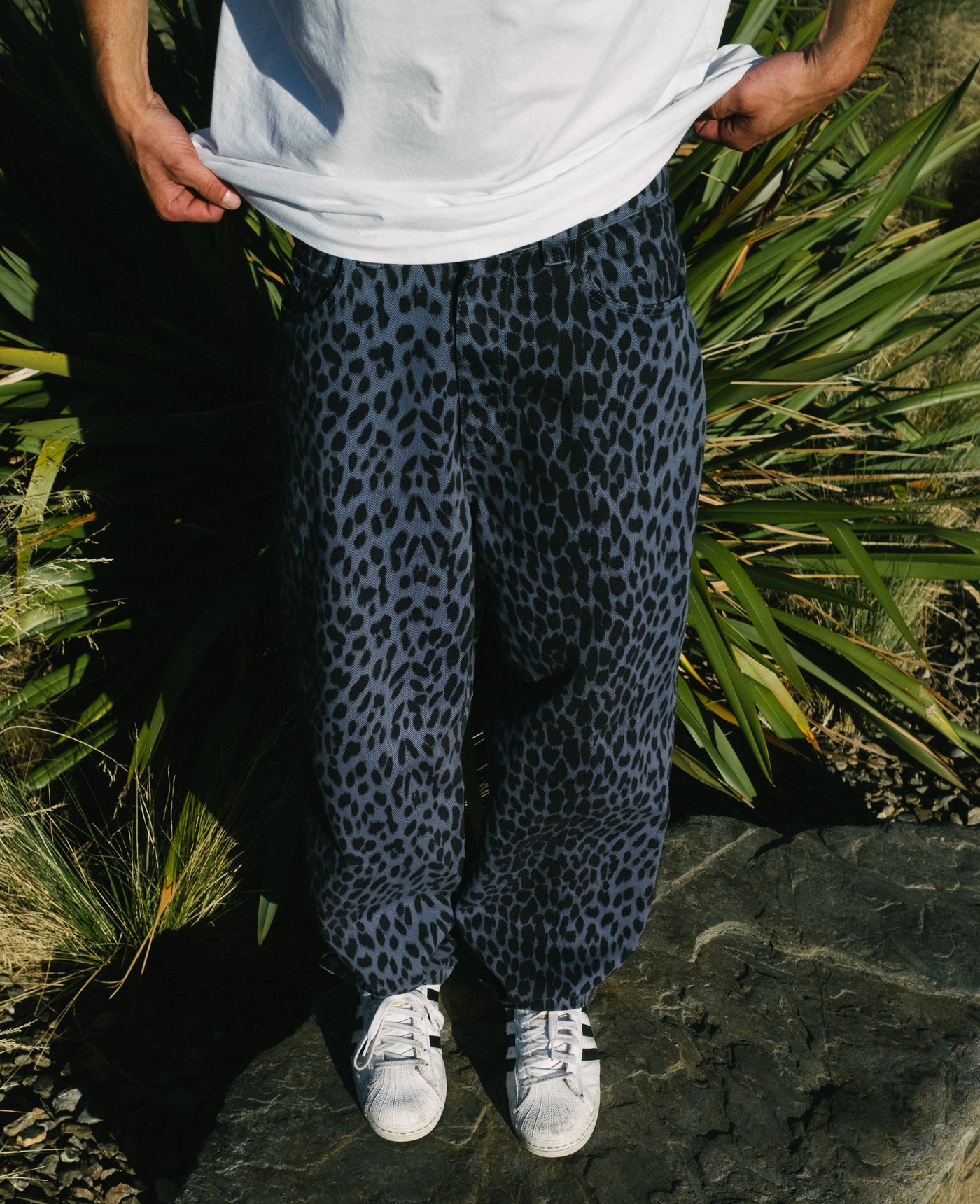 LIMITED ! Leopard Baggy Jeans