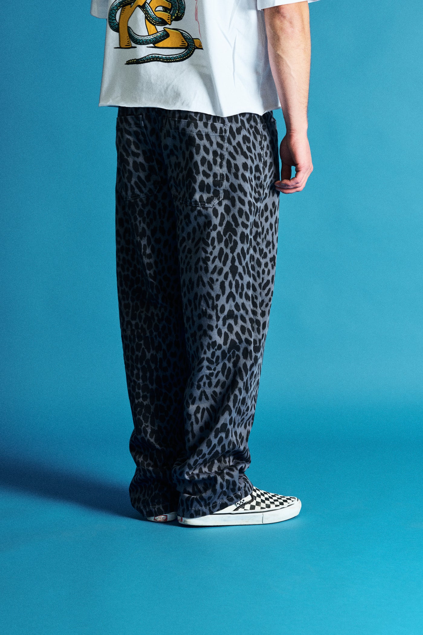 LIMITED ! Leopard Baggy Jeans