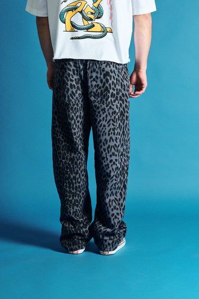 LIMITED ! Leopard Baggy Jeans