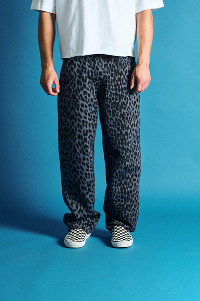 LIMITED ! Leopard Baggy Jeans
